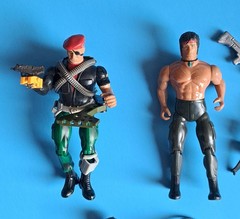 Vintage 1986 Coleco Rambo Force Of Freedom Action Figure lot
