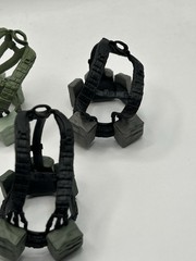 Valaverse Action Force Chest Webbing/Vest Lot Of 4 – Fodder 1/12 Scale