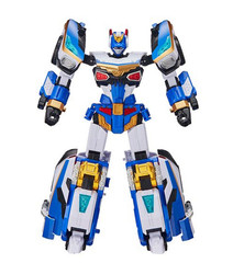 [2025 NEW] SAMG Metal Cardbot W BLUECOP W Transforming Robot Police Car Figure