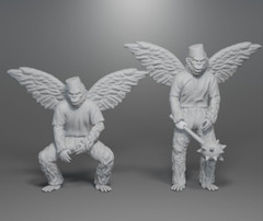 WINGED MONKEYS 3D printed 2 Figure Set 1:18 Scale Wizard of OZ