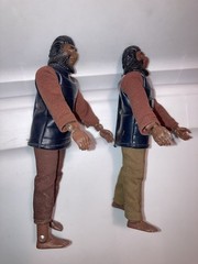 Vintage 1974 MEGO Planet Of The Apes POTA Soldier Apes Navy Blue Tunics Lot of 2
