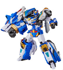 [2025 NEW] SAMG Metal Cardbot W BLUECOP W Transforming Robot Police Car Figure