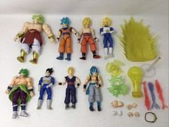 Dragon Ball Z Lot Of 8 Dragon Stars Super Saiyan Broly Gogeta Vegeta Gohan Goku