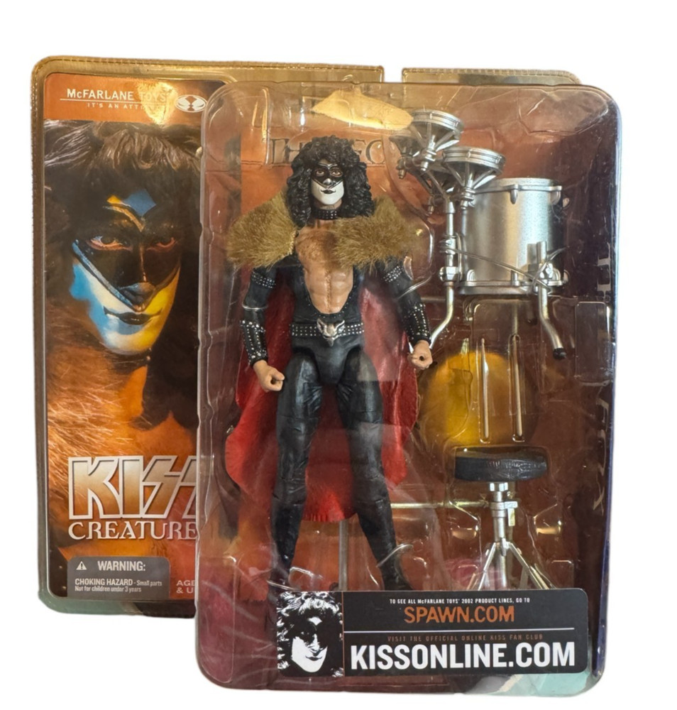Vintage McFarlane KISS Creatures THE FOX Eric Carr Figure 2002 NEW SEALED