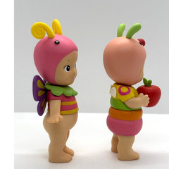 Two New Kewpie/Angel Collectible Mini Figures, Bugs, Butterfly & Caterpillar