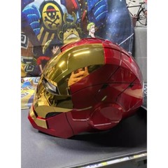 2024 Iron Man MK5 1:1 Helmet Wearable Voice-control Mask Cosplay Golden AUTOKING