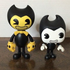 Bendy And The Ink Machine Figure Phat Mojo 4″ Yellow and Black & Funko Pop #279
