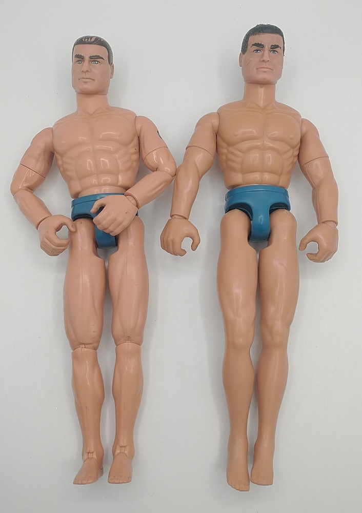 Vintage 1990’s Pair of Nude Max Steel 12″ Action Figures