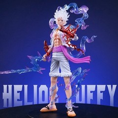 One Piece Luffy Gear 5 Nika 21cm PVC Figure Sun God Statue Collectible Toy Gift