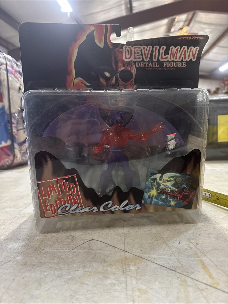 Uni-Five Devil man Devilman Detail Figure Limited Ed Clear Color 1998 Box Wear