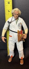 NECA Ultimate Back to the Future Doc BrownHazmat Suit Loose Great Condition