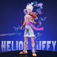 One Piece Luffy Gear 5 Nika 21cm PVC Figure Sun God Statue Collectible Toy Gift