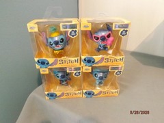 Stitch MetalFigs Die Cast Set of 4-Pineapple/Pajama/Ice Cream/Superhero NEW
