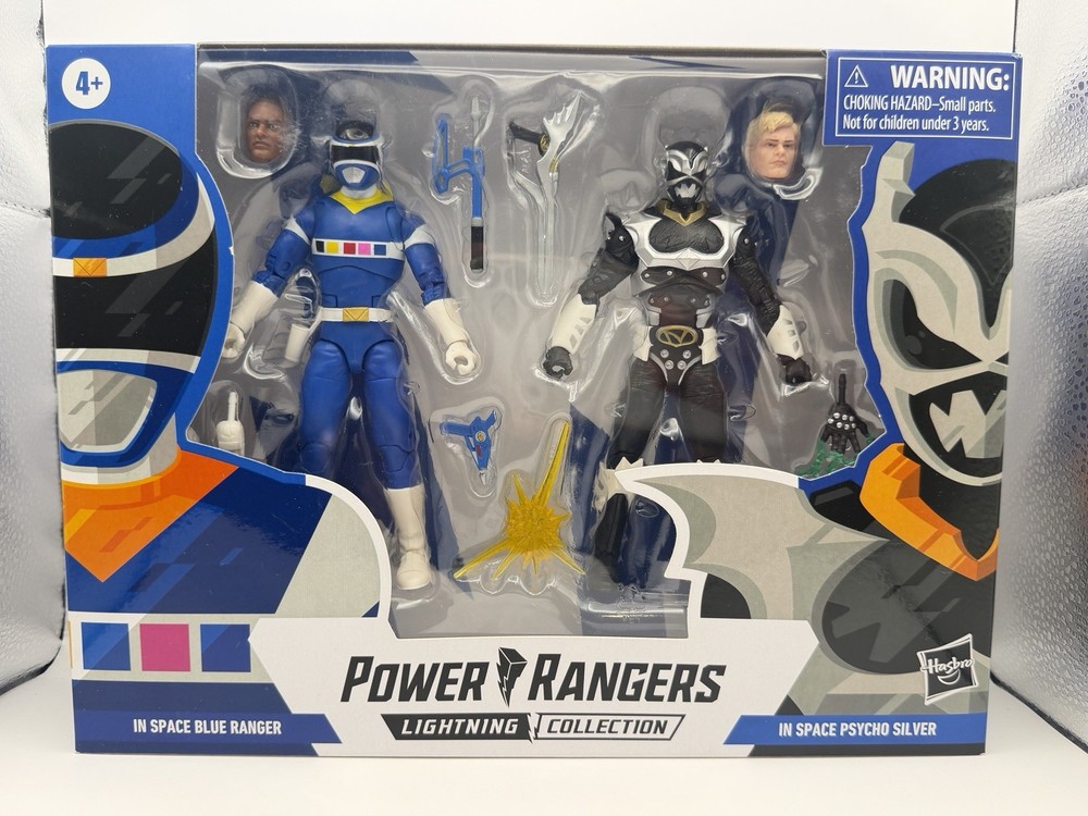 Power Rangers Lightning Collection: In Space Blue Ranger vs Silver Psycho Ranger