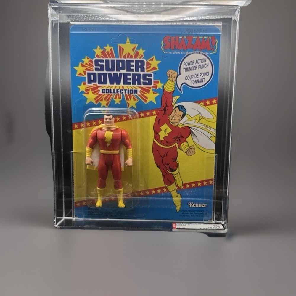 1986 SHAZAM AFA 80+ Kenner DC SUPER POWERS Canada 33 Back Series 3
