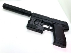 MGS1 SOCOM MK23 C Pisol Moving slide & trigger 1:1 Prop Cosplay Costume