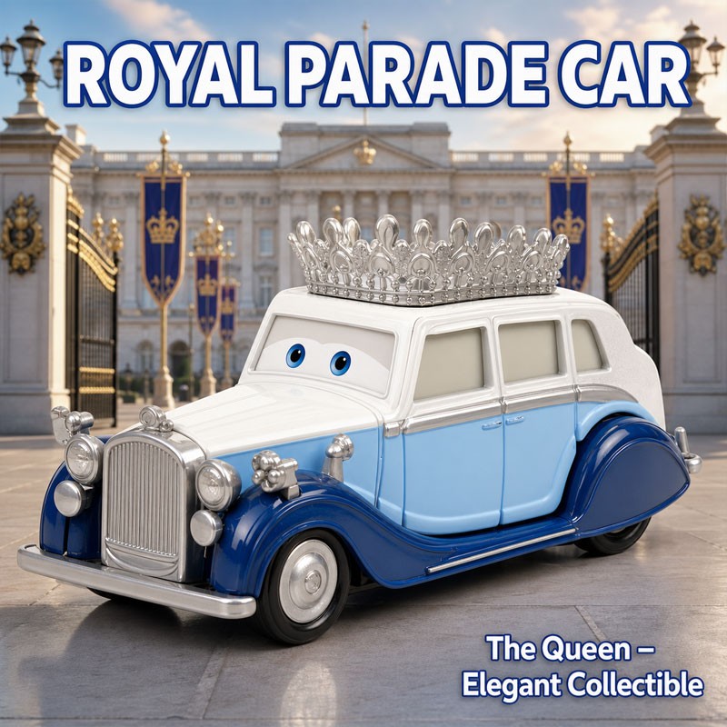 Disney Pixar Cars 2 Movie British The Queen 1:55 Diecast Model Toy Car Kid Gift