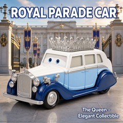 Disney Pixar Cars 2 Movie British The Queen 1:55 Diecast Model Toy Car Kid Gift