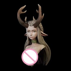 60mm Die-casting Resin Model Assembly Kit, GK， Half Body Portrait of Forest P…