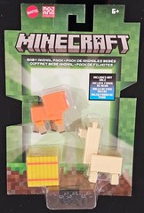 Minecraft Baby Animal Pack with Hay Bale Action Figures Ages 6+ Collectible Toys