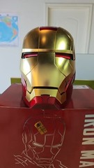 AutoKing Iron Man MK5 Helmet Mask Jarvis Voice-control Open-close Light-up Mask