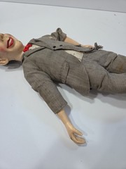 Vintage 1987 Pee-Wee Herman 17” Talking Pull String Doll Matchbox Toys For Parts
