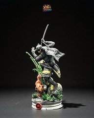 Hand-Painted Jin Sakai Ghost Style Samurai Warrior Statue – Ronin Figurine 12cm