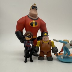 Disney The Incredibles Action Figure Toy Lot Mixed Elastigirl Mole Man Dash More