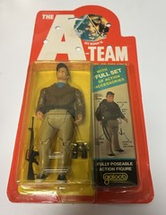 Vintage 80s Galoob A-TEAM Action Figures Lot 3 B.A. Murdock Hannibal Sealed MOC