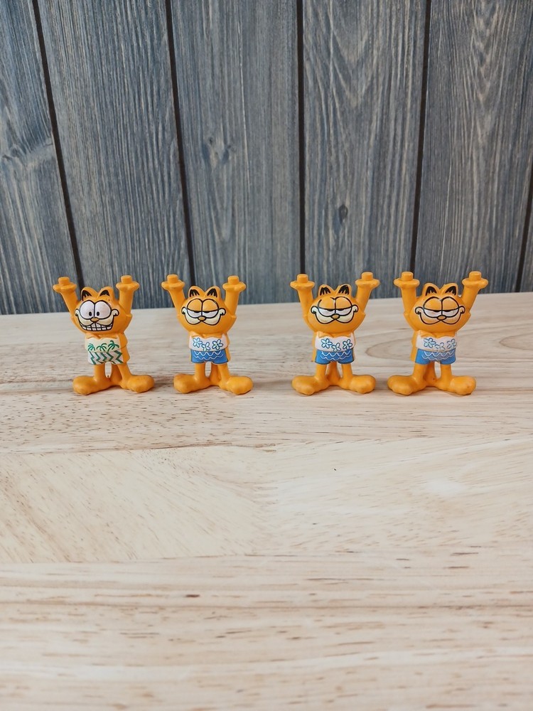 Garfield the Cat Stacking Figure 1978,1981 Lot of 4 *Pre-Owned*