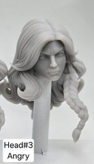 3d Printed SONJA THE WARRIOR HEAD#3 1:10 7″ SELECT DC MULTIVERSE SCALE