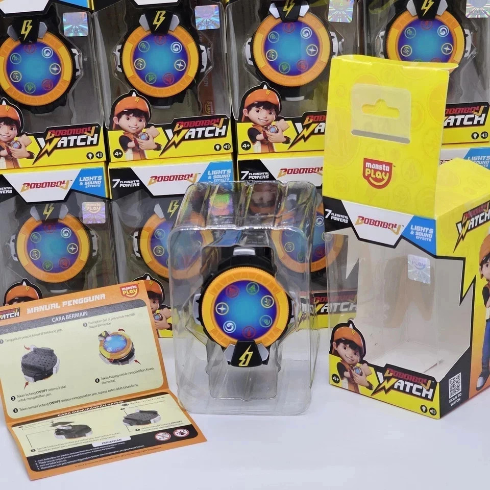 BOBOIBOY ELEMENTAL Watch with LIGHT and SOUNDS ORIGINAL MONSTA TOY COLLECTION