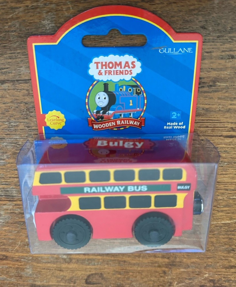2001 Learning Curve Wooden Thomas Train Bulgy! New!