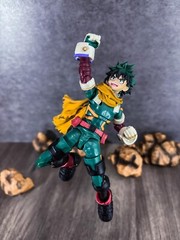 KC-SF-MID: 1/12 Yellow Fabric Wired Scarf for Bandai S.H.Figuarts Izuku Midoriya