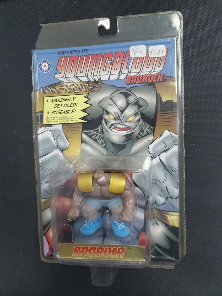 Placo Toys 1995 Rob Liefeld’s YoungBlood Badrock Mini-Figure