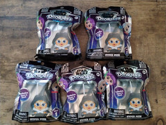 LOT 5x STAR WARS DOORABLES HYPER PEEK BLIND BAGS w/ CARD DISNEY AUTHENTIC