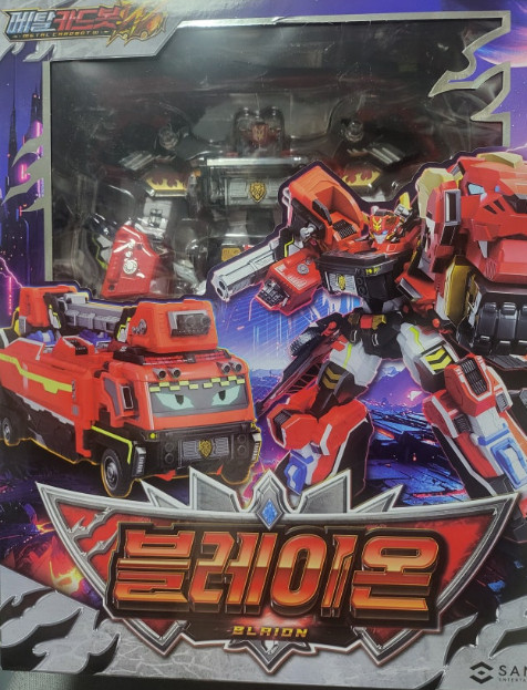 Metal Cardbot W Blaion Transformer Robot Fire Ladder Truck Korean Toy 2025 NEW