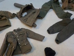 N A506 GI Joe Ultimate Soldier and Other Military Figure Clothing Lot