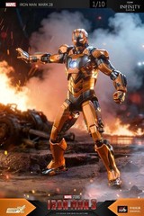 Marvel Avengers Iron Man Mark XXVIII MK28 Jack Ironman Figure Model Bad Box