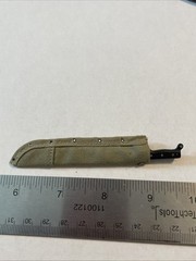 1/6 Scale Early USMC Vietnam War Plastic M42 Machete w/ Cloth Midland Sheath Nam