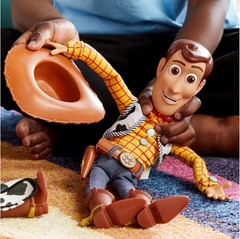Disney Store Official Sheriff Woody Interactive Toy Story Pull String Doll