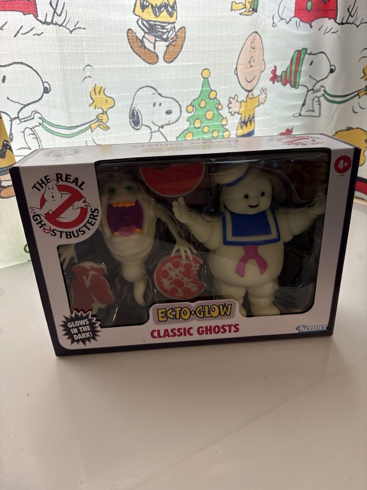 The Real Ghostbusters Ecto-Glow Classic Ghosts Slimer & Stay-Puft Action Figures
