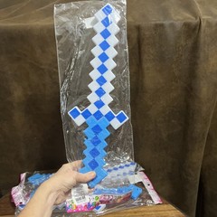 LED Blue And White Light Up Pixel 24 Sword