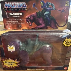 Masters Of The Universe MOTU Origins Flocked Panthor Walmart Exclusive Real Fur