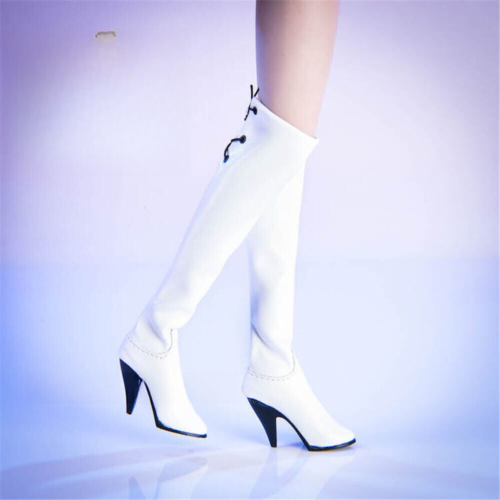 1Pair 1:6 Scale High Heels Boots Shoes For Action Figure Body 12″ Female Lady