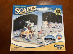 BRAND NEW Rare Odyssey Toys Apollo Lunar Lander Moon Scapes Wood Playset