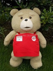 48CM Movie Style Teddy Bear Plush Doll Soft Stuffed Animal Apron Outfit Gift Toy