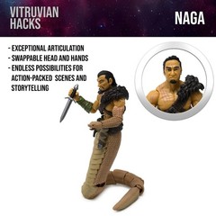 Naga the Serpent Druid -Vitruvian H.A.C.K.S. 1:18 Scale Action Figure