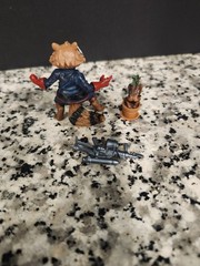 Rocket Raccoon Baby Groot Infinite 3.75″ 4″ MARVEL UNIVERSE Loose Complete M1