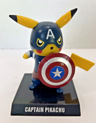 Pokémon Pikachu Dressed As Captain America – New – 4×5.5 Inches
